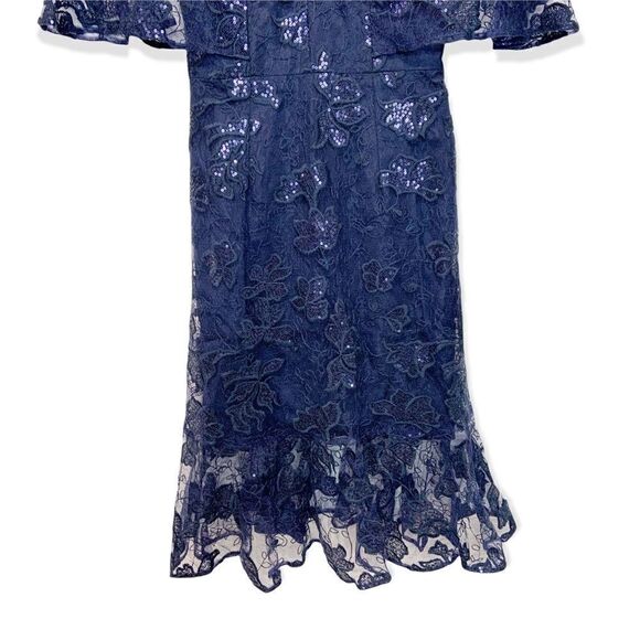 NWT Dress The Population Roseanna Navy Lace Dress Size XXS (R4) - Picture 8 of 12